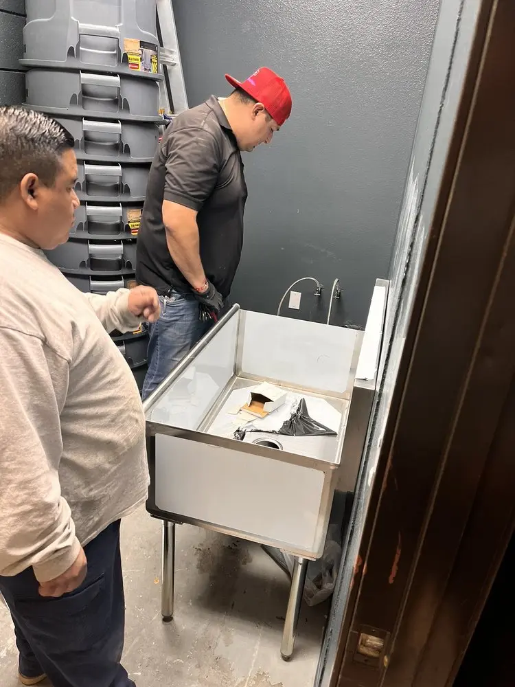 Commercial plumbing and sink installation in Hayward Corner